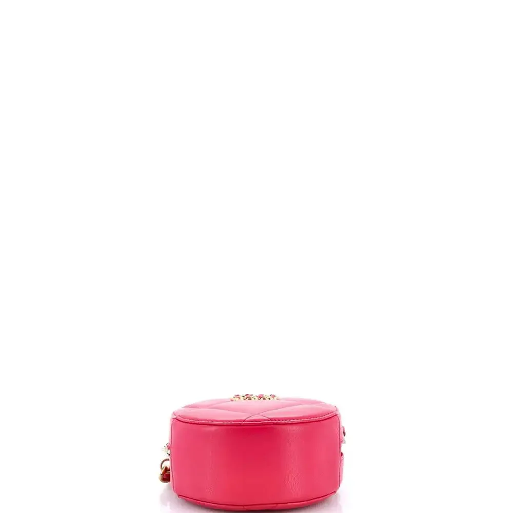 Chanel 19 Round Clutch With Chain #259049C25B - Picture 4 of 6
